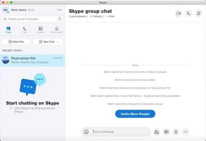 Can you do a group chat on Skype?