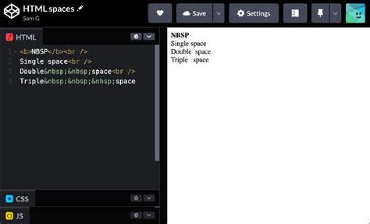 Does HTML need spaces?