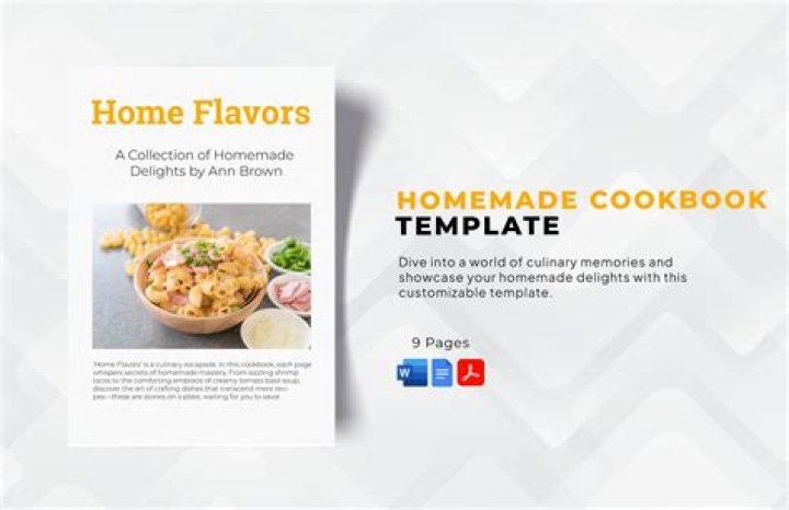 Does Word have a cookbook template?