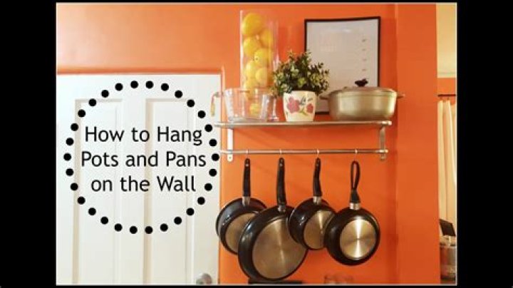 How can I hang my pots on the wall?