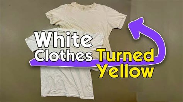 How do you get the yellow out of white clothes?