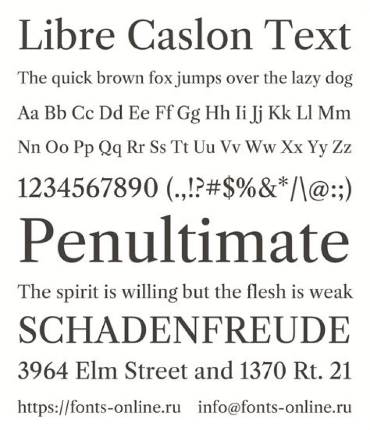 Is Caslon a web font?