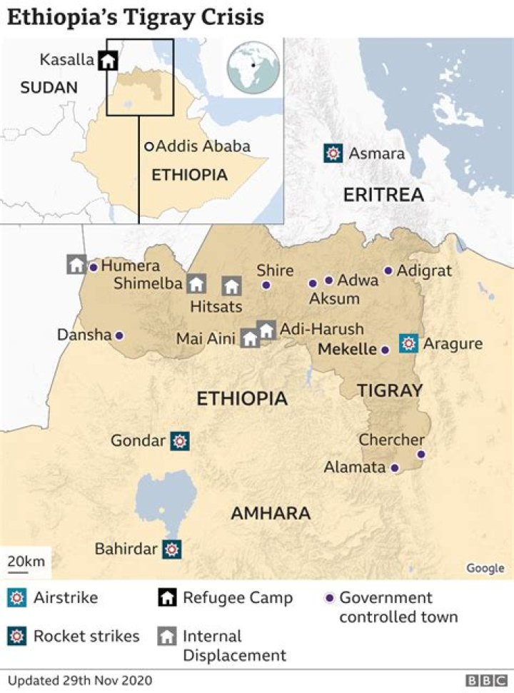 Is Tigray in Ethiopia or Eritrea?