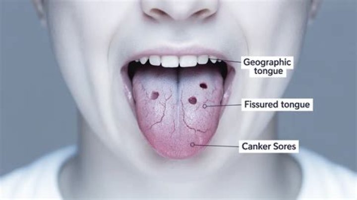 What causes geographic tongue look like?