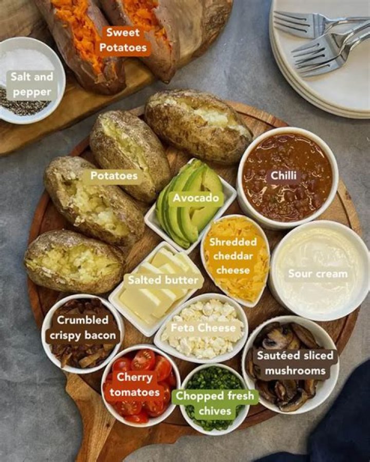 What compliments a baked potato?