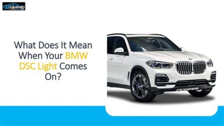 What does DSC mean in my BMW?