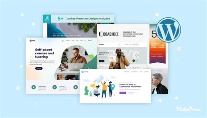 What is a one page theme in WordPress?