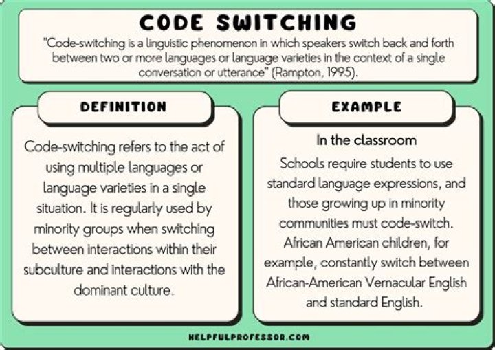 What is code-switching in literature?