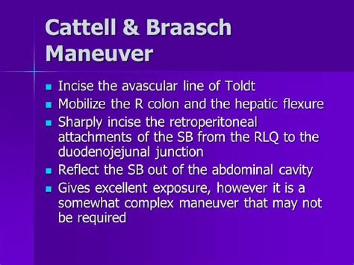 What is the Cattell-Braasch maneuver?