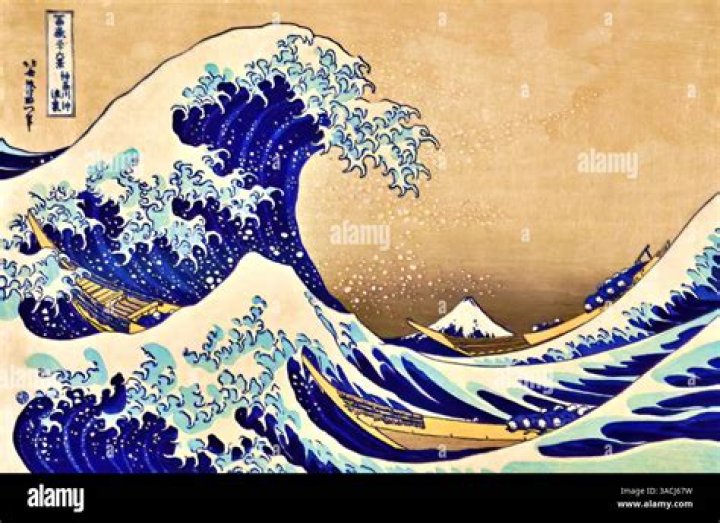 What is the message of The Great Wave off Kanagawa?