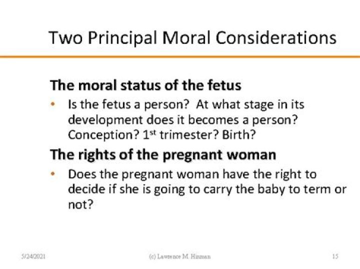 What is the moral status of the fetus?